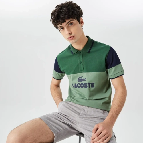 Мужское поло Lacoste приталенного кроя