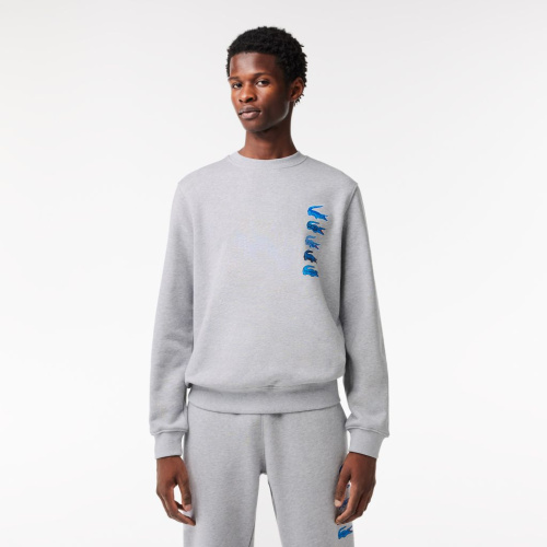 Мужской хлопковый свитшот Lacoste с флисом