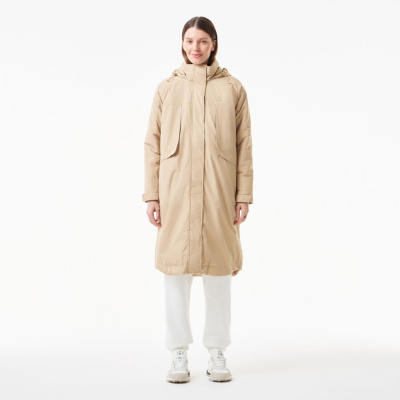 Женская парка Lacoste с капюшоном