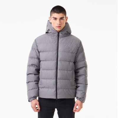 Мужской стёганый пуховик Lacoste с капюшоном