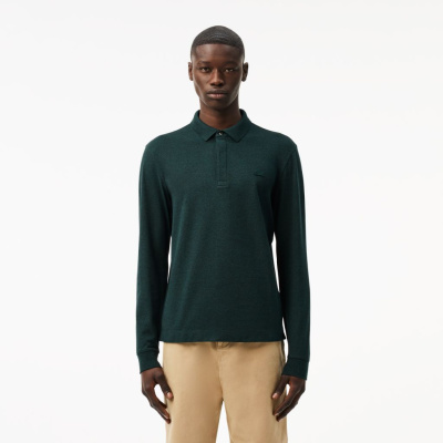 Мужское поло Lacoste с длинными рукавами