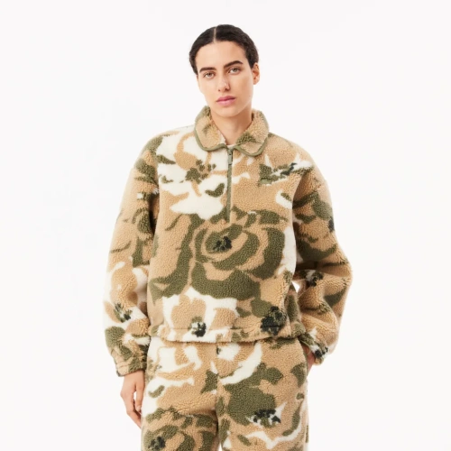 Женская флисовая толстовка Lacoste на молнии