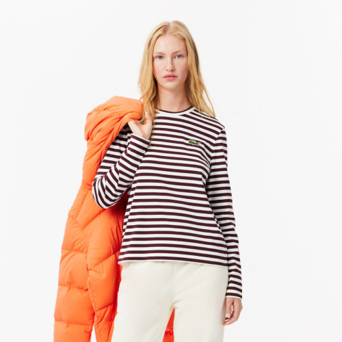 Женский лонгслив Lacoste из хлопка