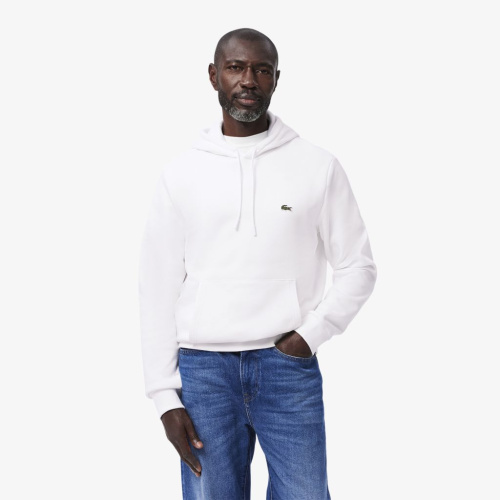 Мужское худи Lacoste классического кроя с флисом