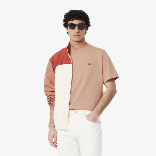 Мужская хлопковая футболка Lacoste с коротким рукавом