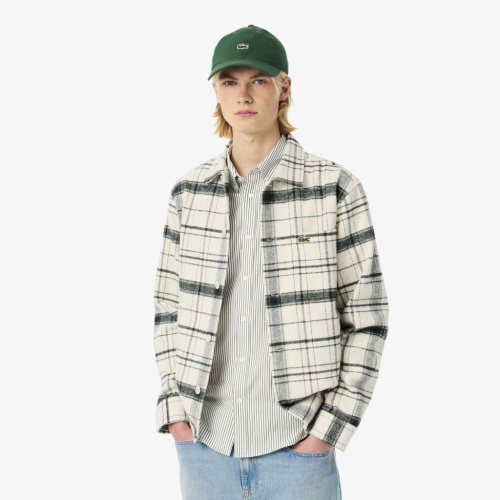 Мужская фланелевая рубашка-куртка Lacoste