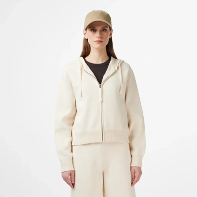 Женская толстовка Lacoste с капюшоном на молнии классического кроя