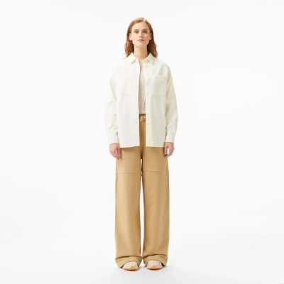 Женские прямые спортивные брюки Lacoste с высокой талией