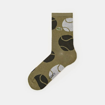 Трикотажные высокие носки Lacoste унисекс