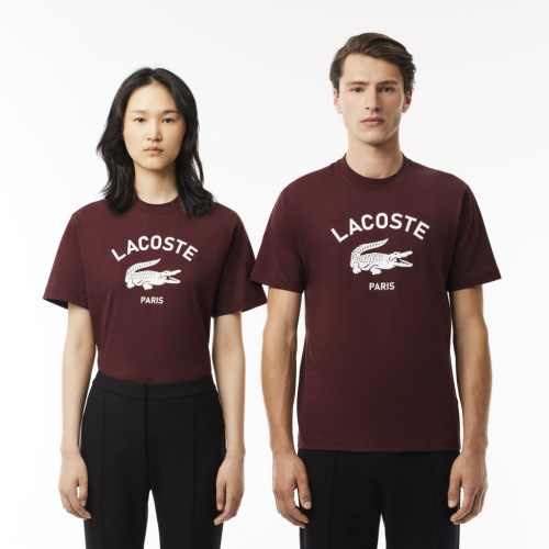 Хлопковая футболка Lacoste унисекс
