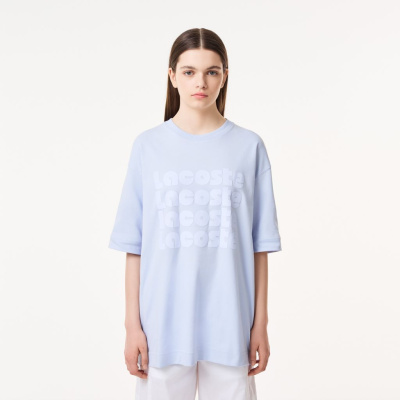 Женская хлопковая футболка Lacoste