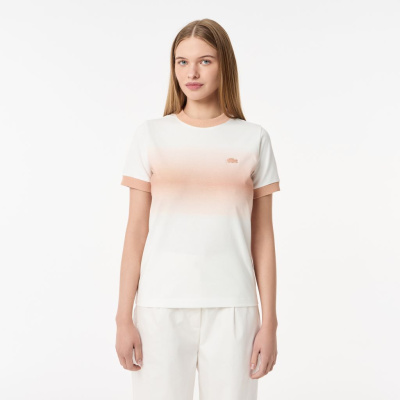 Женская футболка Lacoste из хлопка