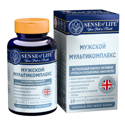 Сенс оф Лайф Мужской мультикомплекс капс. №60