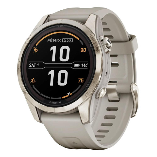 Смарт-часы Garmin Fenix 7S Pro Sapphire Solar (Soft Gold) (010-02776-15)