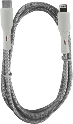 Кабель Gal CU-5471 USB-C / Apple Lightning 3 A 1 м Серый