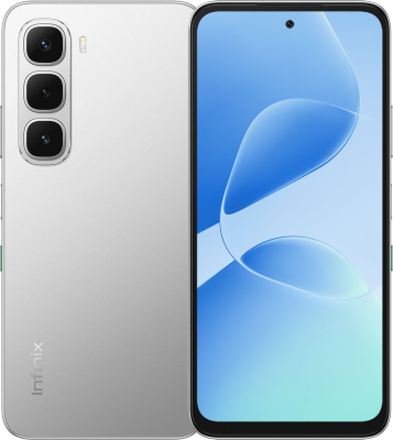 Смартфон Infinix Hot 60i 4/128 ГБ Серебристый