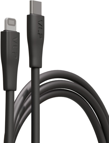 Кабель VLP Lite Color Line USB-C / Apple Lightning 1 м Чёрный
