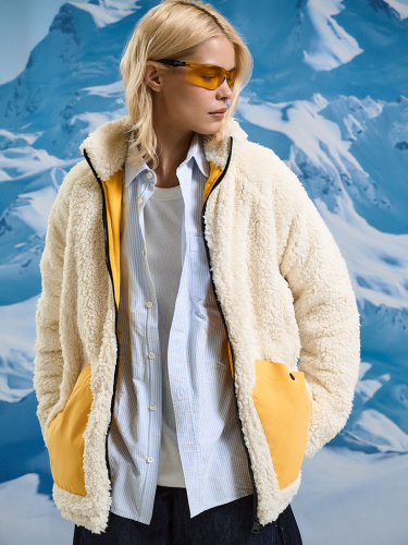 Бомбер (куртка) «Если упал, значит ехал» S–M Белый