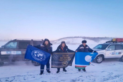 Участники экспедиции из Якутска в Иркутскую область встретились с жителями Олекминска / ЯСИА Якутск Олекминский Республика Саха (Якутия)