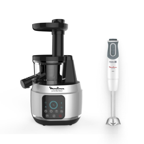 Шнековая соковыжималка Juice & Clean ZU420E10 + погружной блендер Optichef DD643132