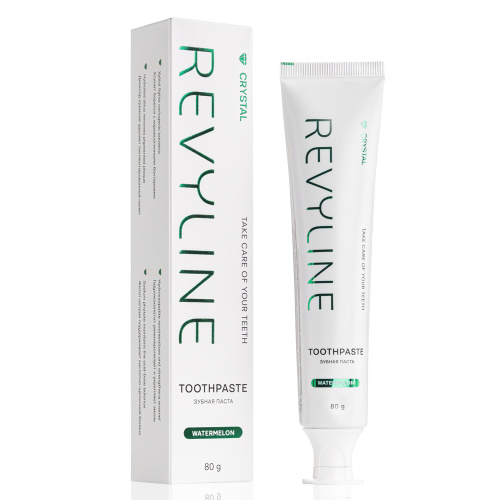 Зубная паста Revyline Crystal Арбуз, без фтора, 80 г