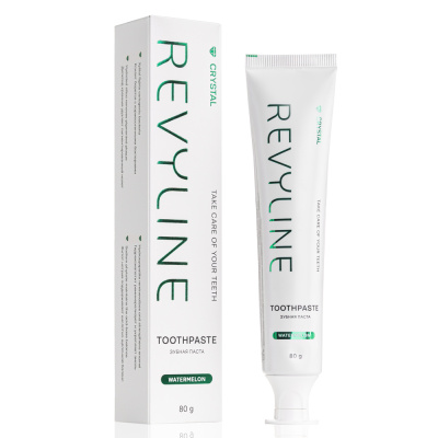 Зубная паста Revyline Crystal Арбуз, без фтора, 80 г