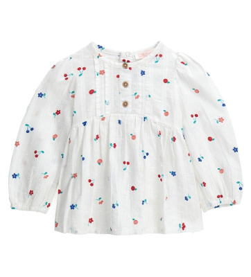 Блузка с длинным рукавом для маленькой девочки