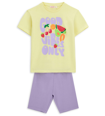 Пижама с коротким рукавом для девочки