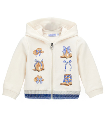 Толстовка на молнии для маленькой девочки