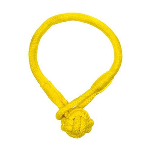 Playology Tough Tug Knot игрушка для щенков 4-8 месяцев, жевательный канат, с ароматом курицы, желтый для щенков для всех пород Китай 1 уп. х 1 шт. х 0.104 кг