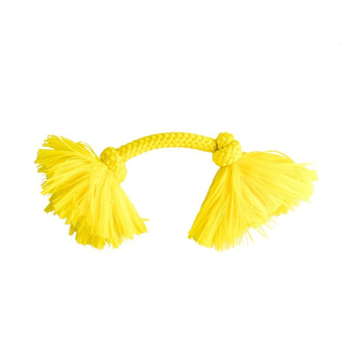 Playology Dri-tech Rope игрушка для собак мелких пород, жевательный канат, с ароматом курицы, маленький, желтый для взрослых породы мелкого размера Китай 1 уп. х 1 шт. х 36 кг