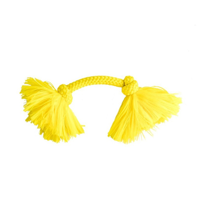 Playology Dri-tech Rope игрушка для собак мелких пород, жевательный канат, с ароматом курицы, маленький, желтый для взрослых породы мелкого размера Китай 1 уп. х 1 шт. х 36 кг