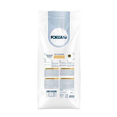 Forza10 Best Breeders (24/12) сухой корм для собак средних пород, с курицей и картофелем - 20 кг повседневный супер премиум для взрослых с курицей породы среднего размера мешок Италия 1 уп. х 1 шт. х 20 кг
