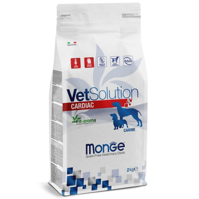 Monge VetSolution Dog Cardiac сухой корм для собак, диетический, при заболеваниях сердца - 2 кг ветеринарный мешок Италия 1 уп. х 1 шт. х 2 кг