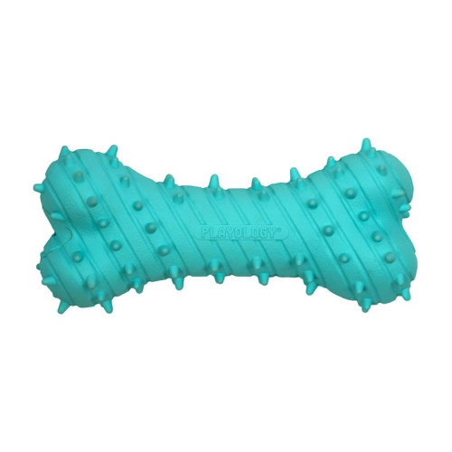 Playology Puppy Teething Bone игрушка для щенков 4-8 месяцев, дентальная жевательная косточка, с ароматом арахиса, голубая для щенков для всех пород Китай 1 уп. х 1 шт. х 0.22 кг
