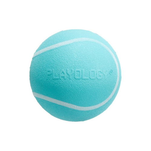 Playology Squeaky Chew Ball игрушка для собак мелких и средних пород, жевательный мяч с пищалкой, с ароматом арахиса, голубой - 6 см для взрослых породы мелкого размера Китай 1 уп. х 1 шт. х 0.087 кг