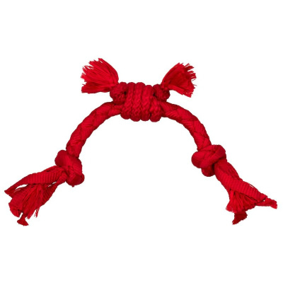 Playology Puppy Sensory Rope игрушка для щенков мелких и средних пород 8-16 недель, сенсорный канат, с ароматом говядины, красный для щенков породы мелкого размера Китай 1 уп. х 1 шт. х 0.1 кг