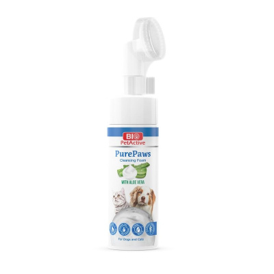 Bio PetActive Pure Paws пена очищающая для лап кошек и собак - 150 мл для взрослых для всех пород Турция 1 уп. х 1 шт. х 0.15 кг