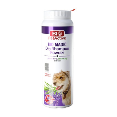 Bio PetActive Bio Magic Powder сухой шампунь для собак, с экстрактом лаванды и розмарина - 150 гр для взрослых для всех пород Турция 1 уп. х 1 шт. х 0.15 кг