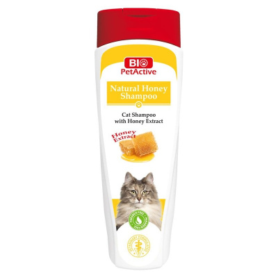 Bio PetActive шампунь для кошек, с натуральным медом - 400 мл для взрослых для всех пород Турция 1 уп. х 1 шт. х 0.4 кг