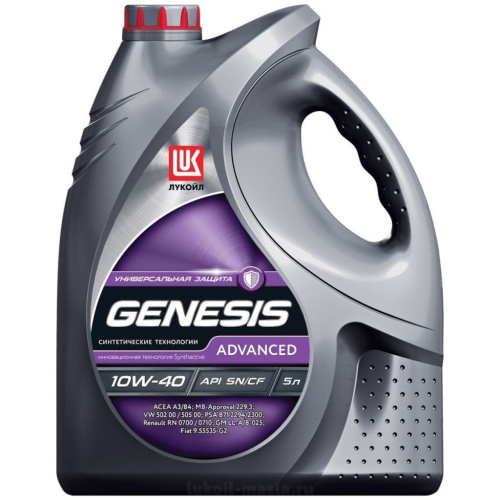 Масло моторное ЛУКОЙЛ GENESIS ADVANCED 10W-40 5 л