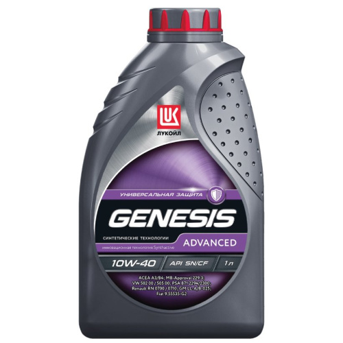 Масло моторное ЛУКОЙЛ GENESIS ADVANCED 10W-40 1 л