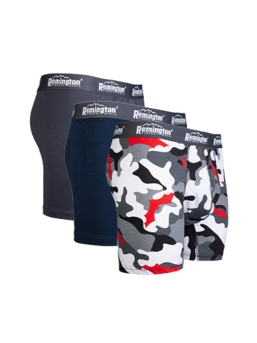 Мужские трусы боксеры Remington, набор 3 шт, микс серый