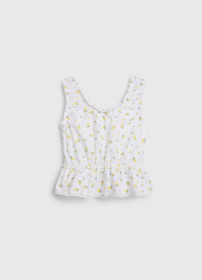 Топ с принтом для девочек, Желтый