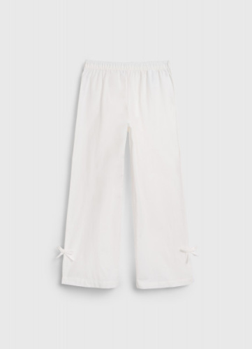 Брюки с бантами для девочек, Белый