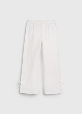 Брюки с бантами для девочек, Белый