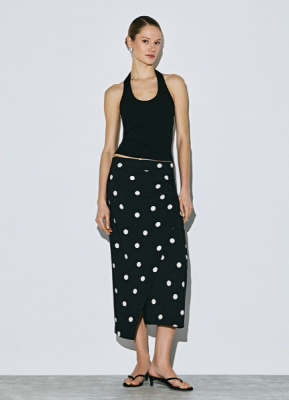 Юбка с запахом, Черный