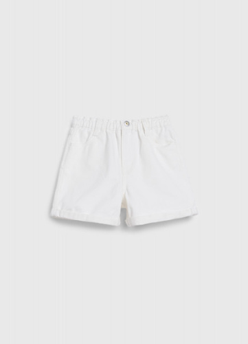 Джинсовые шорты для девочек, Белый