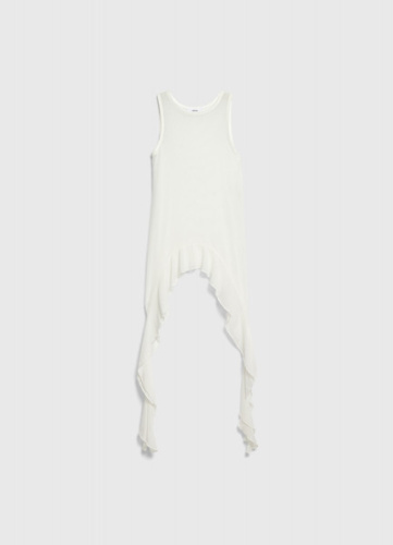 Топ с воланами для девочек, Белый