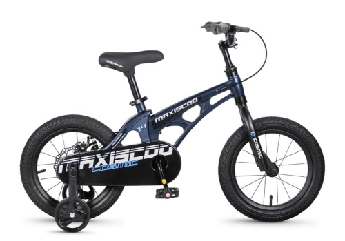 Детский велосипед Maxiscoo Cosmic Базовый Плюс 14, год 2026, цвет Синий